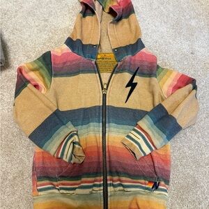 Aviator Nation Multicolor Striped Kids Hoodie